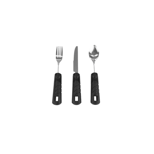 Bendable Adaptive Utensil Set Black