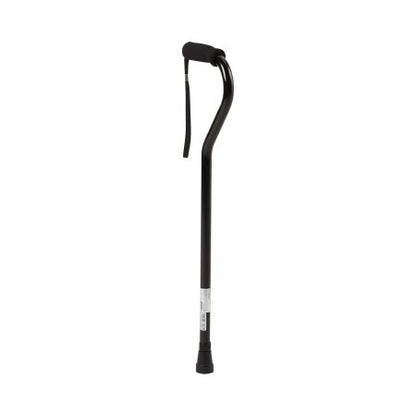 Offset Cane McKesson Aluminum 30 to 39 Inch Height Black