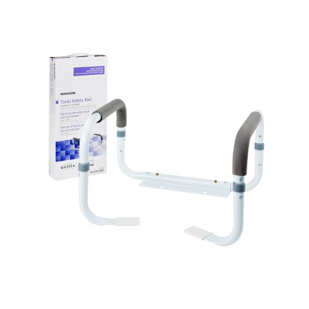 Toilet Safety Rail McKesson White Steel